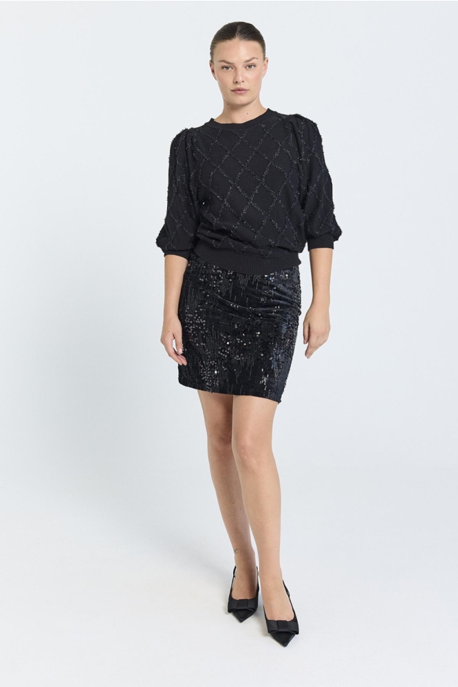 Freequent zwarte dames trui | Model