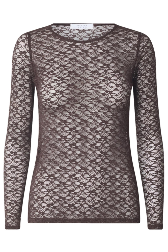 SisterS point bruine dames t-shirt | Vooraanzicht