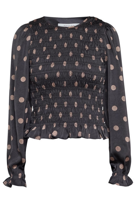 SisterS point zwarte dames blouse | Vooraanzicht