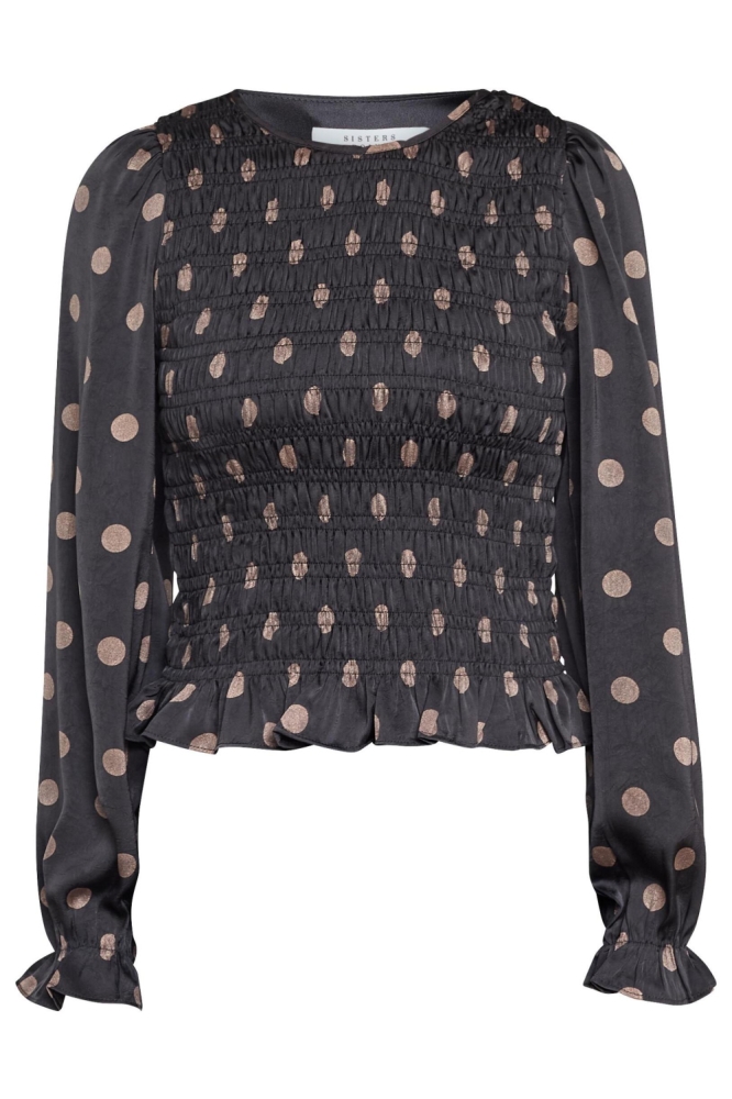 SisterS point zwarte dames blouse | Vooraanzicht