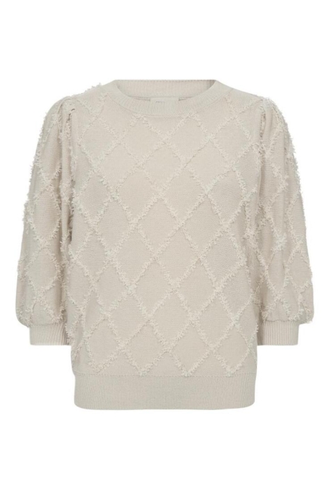Freequent beige dames trui | Vooraanzicht