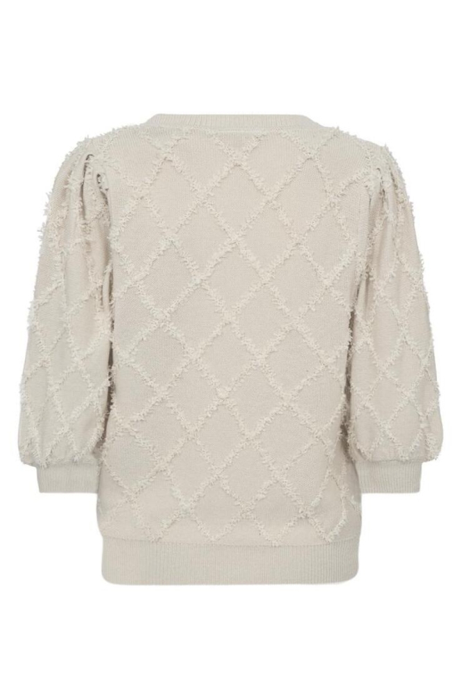 Freequent beige dames trui | Achteraanzicht