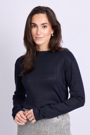 C&S The Label Trui KRISTEN KNIT PULLOVER 25WFMC06 001 BLACK