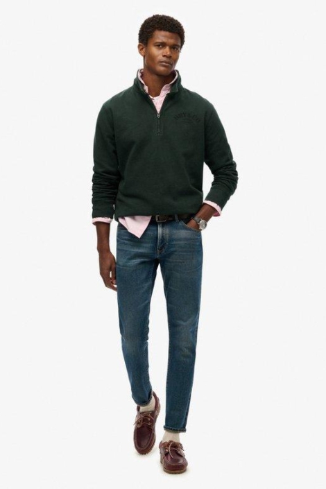 Superdry groene heren sweater | Model