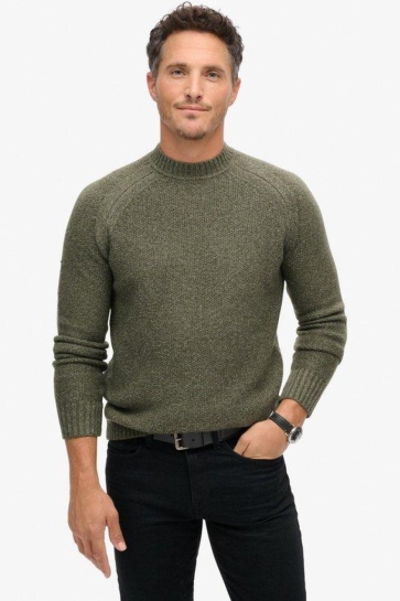 Superdry CHUNKY RAGLAN JUMPER M6110634A BEETLE GREEN
