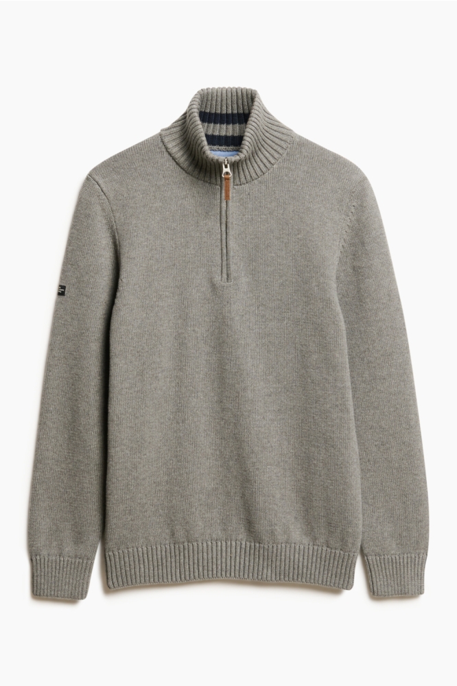 Superdry grijze heren trui | Vooraanzicht