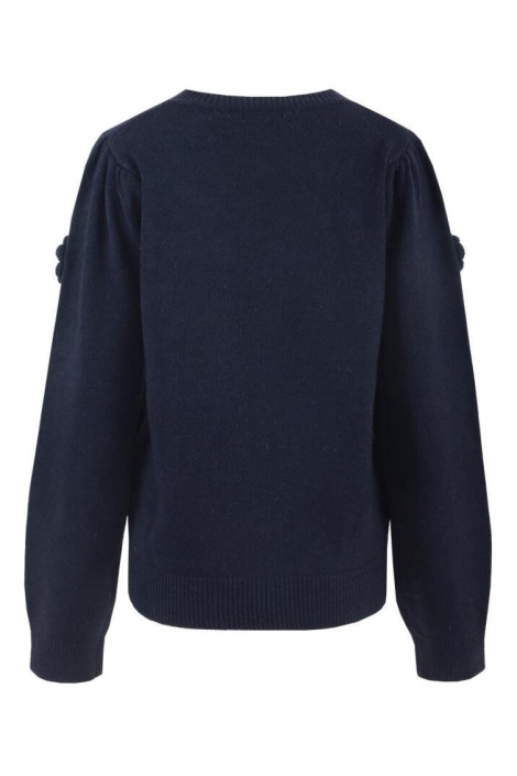 C&S The Label blauwe dames trui | Achteraanzicht