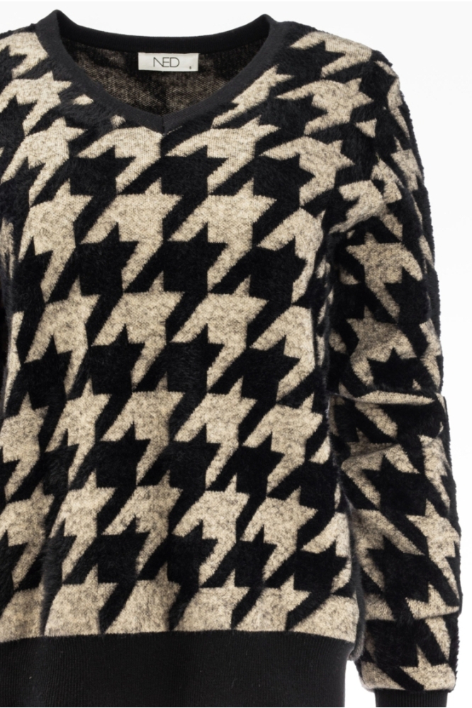 NED zwarte dames trui | Close up