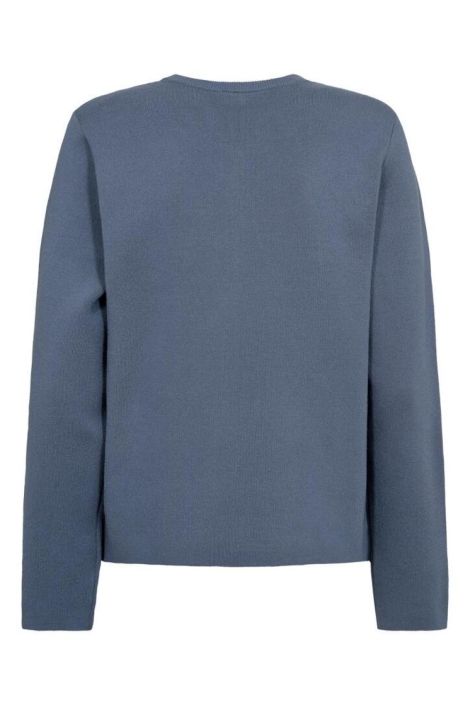 Freequent blauwe dames trui | Achteraanzicht