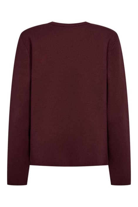 Freequent bordeaux dames trui | Achteraanzicht