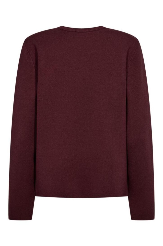 Freequent bordeaux dames trui | Achteraanzicht
