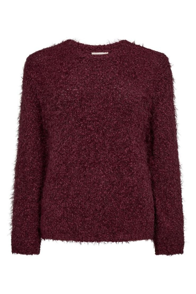 Freequent bordeaux dames trui | Vooraanzicht