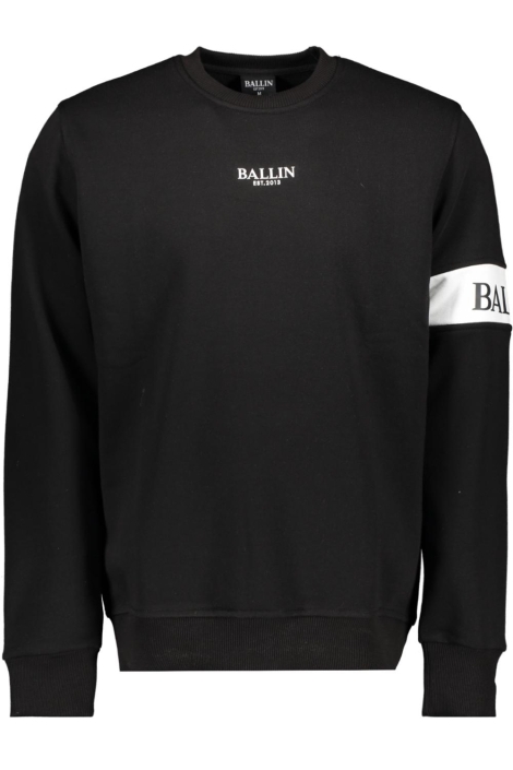 Ballin zwarte heren sweater | Vooraanzicht