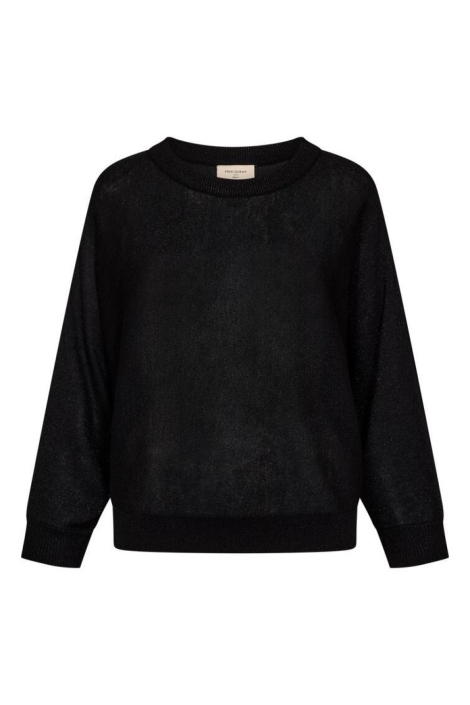 Freequent zwarte dames trui | Vooraanzicht