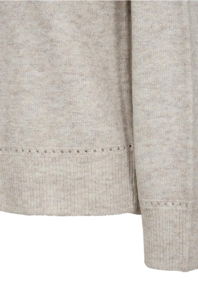 Freequent beige dames trui | Close up