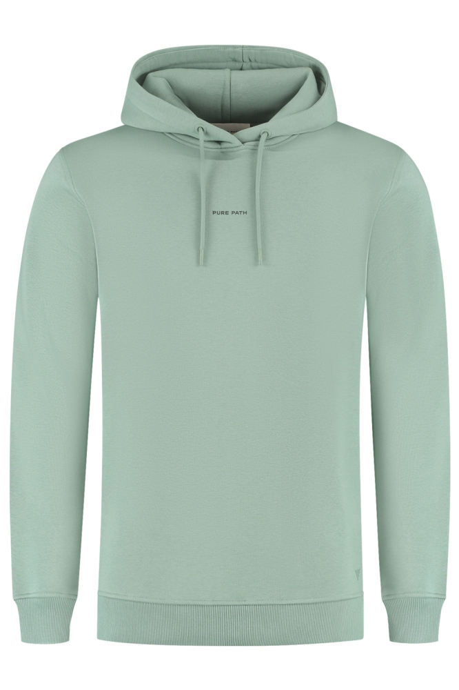 Pure Path groene heren sweater | Vooraanzicht