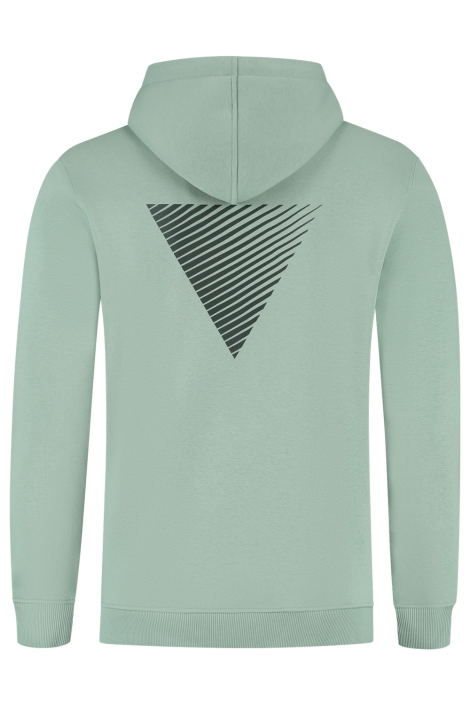 Pure Path groene heren sweater | Achteraanzicht