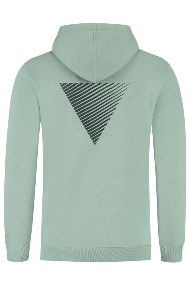 Pure Path groene heren sweater | Achteraanzicht