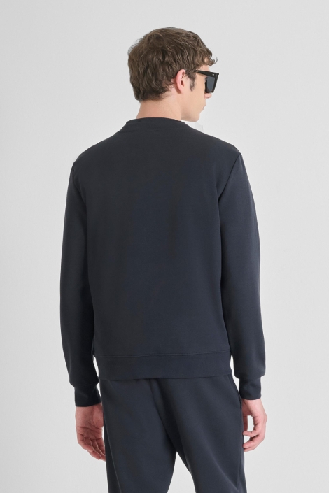 Antony Morato blauwe heren sweater | Model achteraanzicht