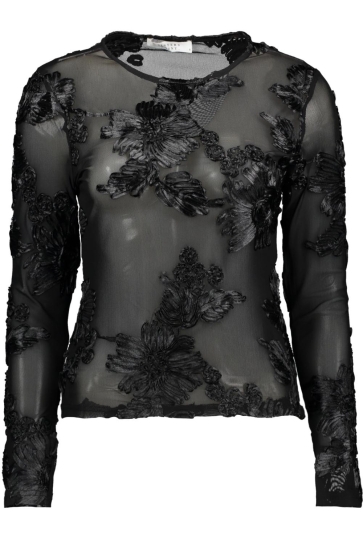 SisterS point T-shirt SIS LS 19608 Black/Black