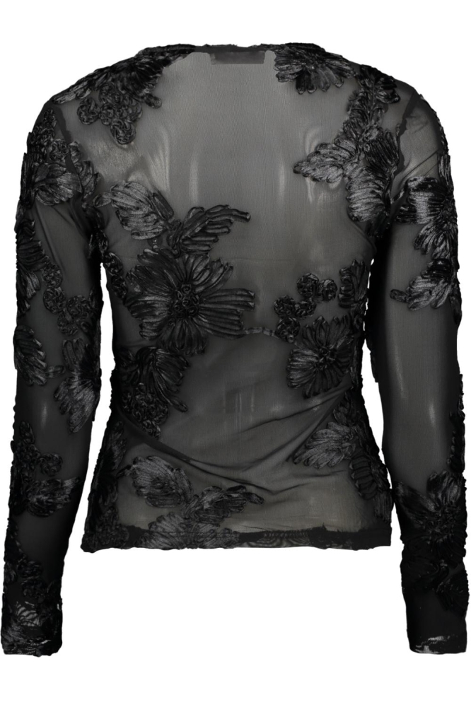 SisterS point zwarte dames t-shirt | Achteraanzicht