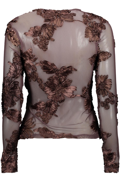 SisterS point bruine dames t-shirt | Achteraanzicht