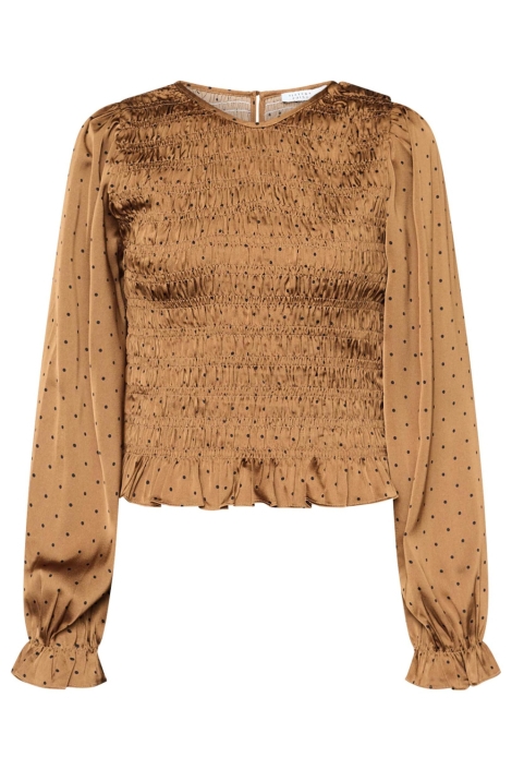 SisterS point cognac dames blouse | Vooraanzicht