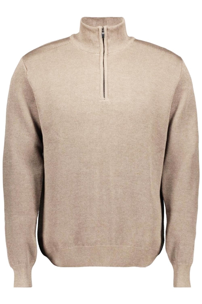 Ballin beige heren trui | Vooraanzicht