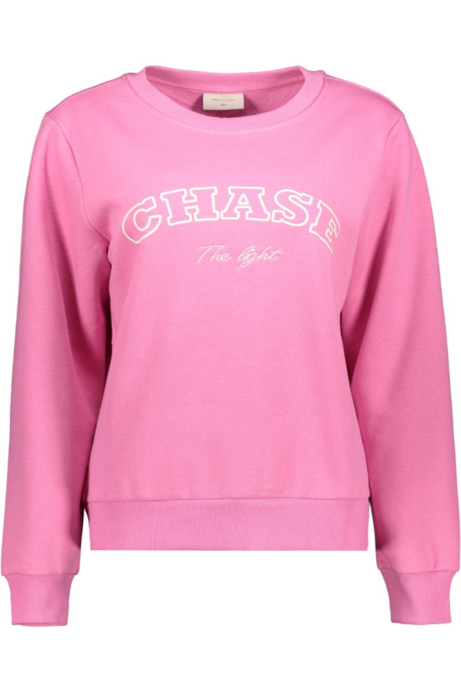 Freequent roze dames sweater | Vooraanzicht