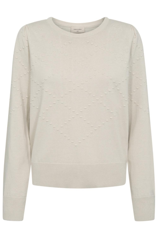 Freequent beige dames trui | Vooraanzicht