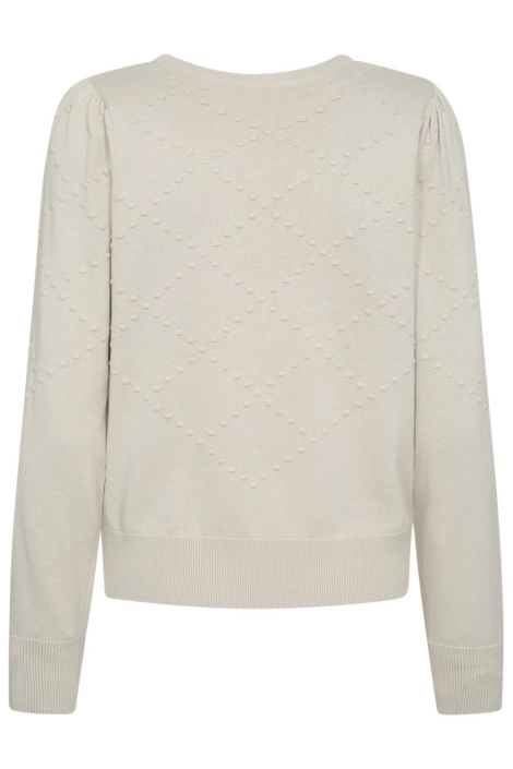 Freequent beige dames trui | Achteraanzicht