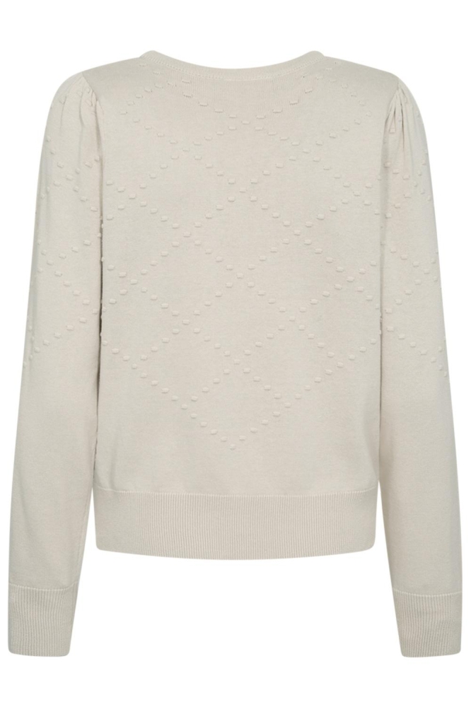 Freequent beige dames trui | Achteraanzicht
