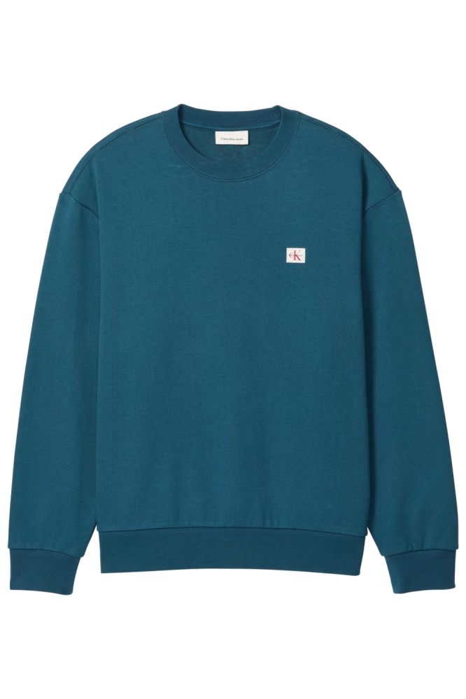 Calvin Klein blauwe heren sweater | Achteraanzicht