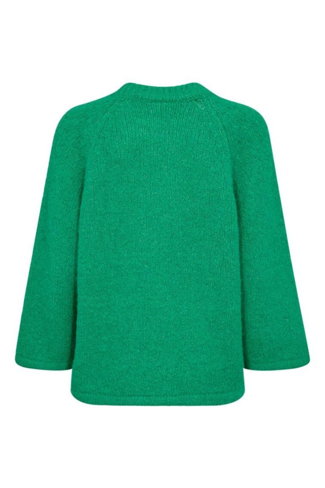 Freequent groene dames trui | Achteraanzicht