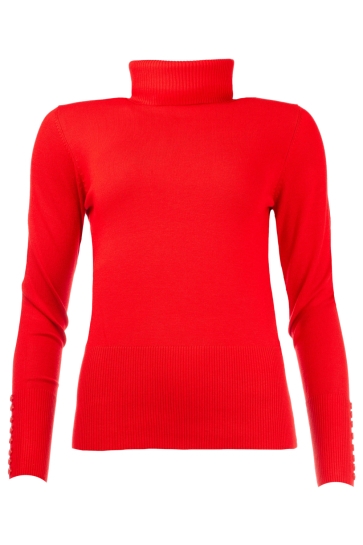 NED Trui BELON LS RMB BREI 25W1 U106 02 546 haute red