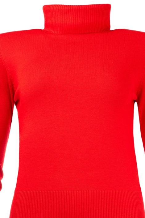 NED rode dames trui | Close up