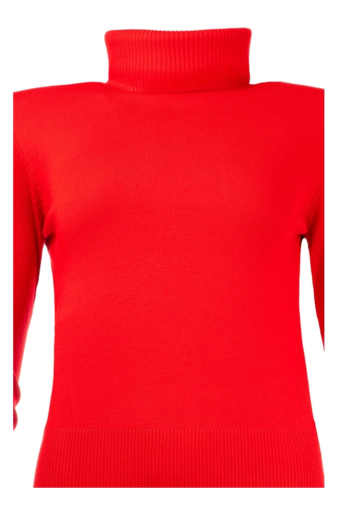 NED rode dames trui | Close up