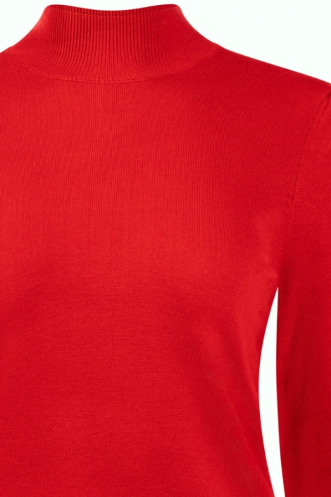 NED rode dames trui | Close up