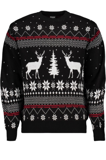 Ballin Trui CRHISTMAS SWEATER 8001 BLACK