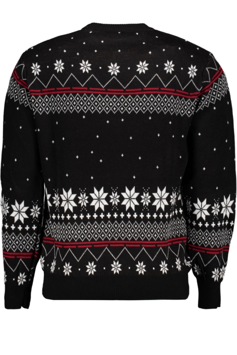 Ballin zwarte heren trui | Achteraanzicht