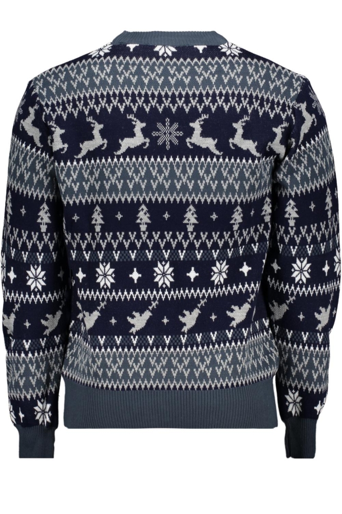 Ballin blauwe heren trui | Achteraanzicht