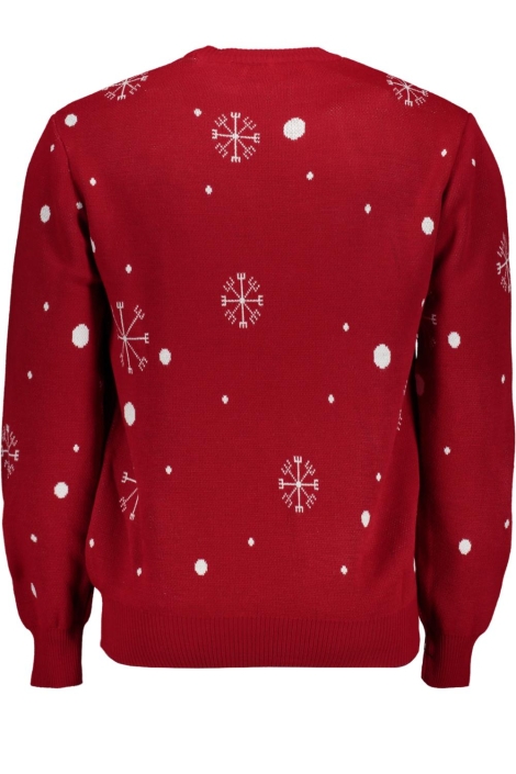 Ballin rode heren trui | Achteraanzicht