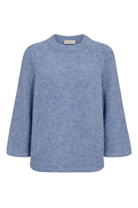 Freequent blauwe dames trui | Vooraanzicht