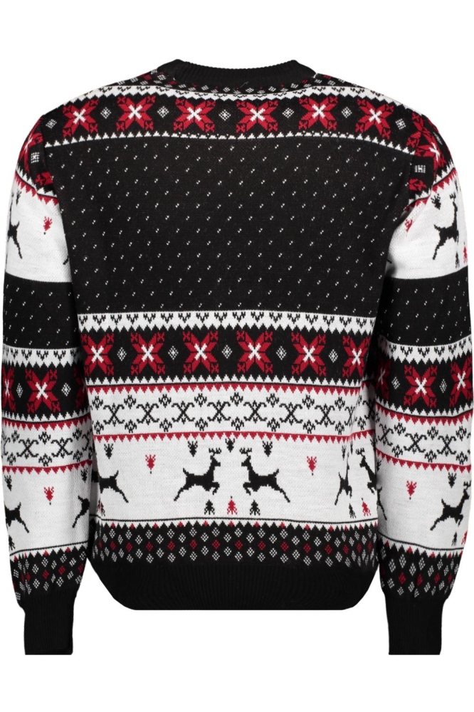 Ballin zwarte heren trui | Achteraanzicht