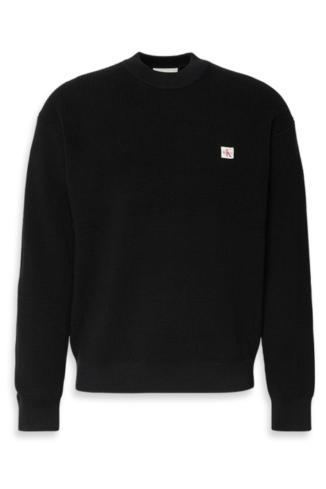 Calvin Klein zwarte heren sweater | Vooraanzicht