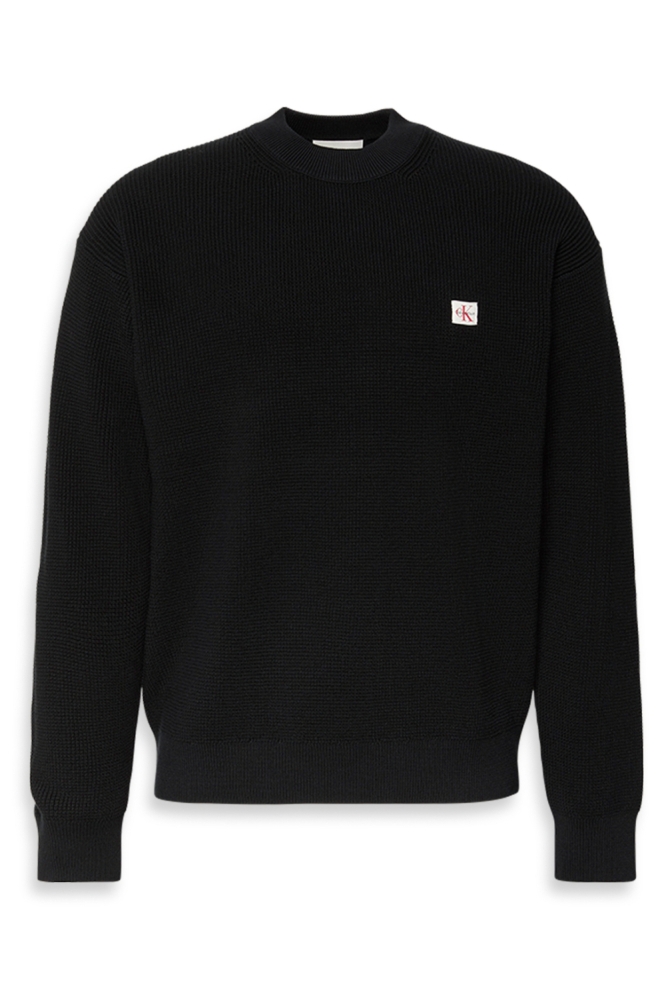Calvin Klein zwarte heren sweater | Vooraanzicht