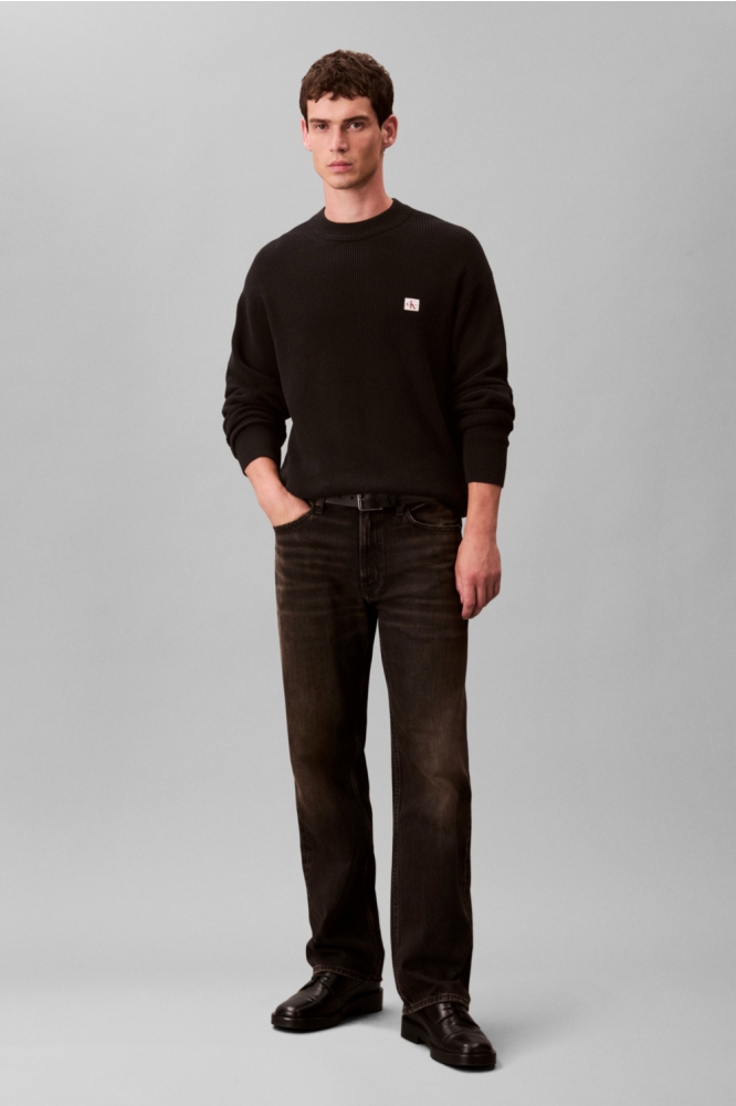 Calvin Klein zwarte heren sweater | Model