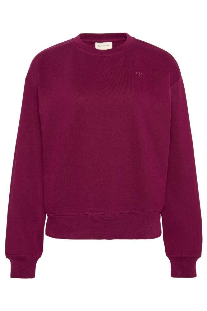 Calvin Klein paarse dames sweater | Vooraanzicht