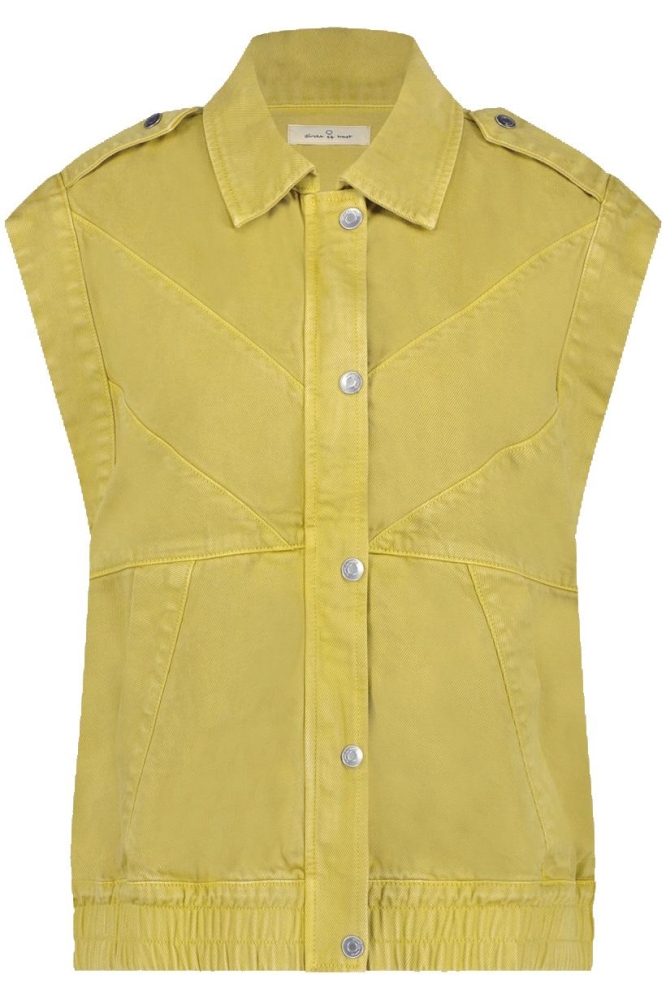 PAIGE GILET S23 43 2277 Vintage saffron