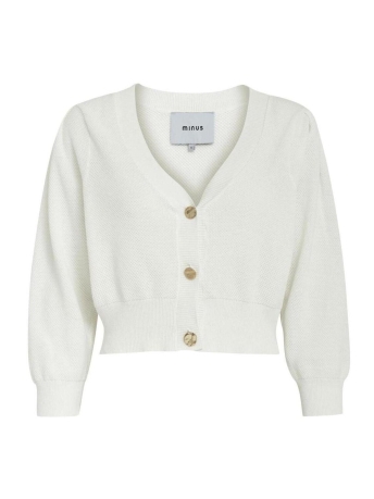 Minus Vest REIKO CROPPED KNIT CARDIGAN MI5277 220 BROKEN WHITE